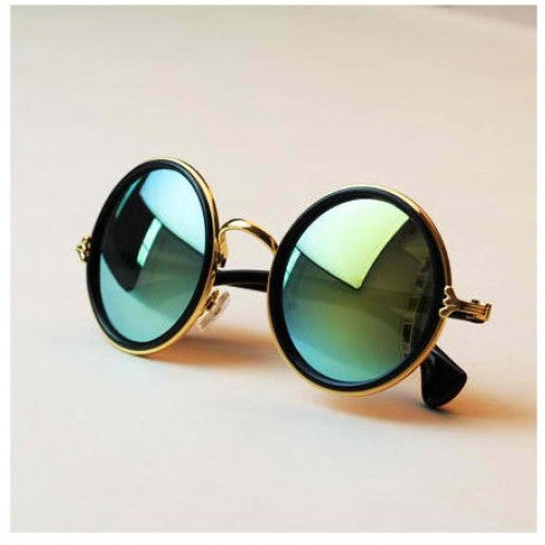 Retro Roundness Colour Sunglasses