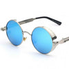 Coating Mirrored Round Sunglasses