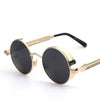 Coating Mirrored Round Sunglasses