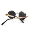 Coating Mirrored Round Sunglasses