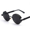 Coating Mirrored Round Sunglasses