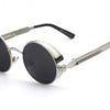 Coating Mirrored Round Sunglasses