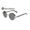 Coating Mirrored Round Sunglasses