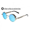 Coating Mirrored Round Sunglasses