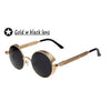 Coating Mirrored Round Sunglasses