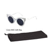 Round Mirror Lens Women Sunglasses