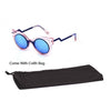 Round Mirror Lens Women Sunglasses