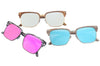 Plastic Wood Frame Sunglasses