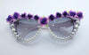 Fashion Flower Pearl Frame Sunglasses