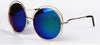 Elegant Round Wire Frame Sunglasses