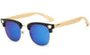 Half Frame Wooden Handmade Sunglasses