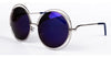 Elegant Round Wire Frame Sunglasses