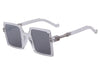 Unique Flat Coating Square Sunglasses